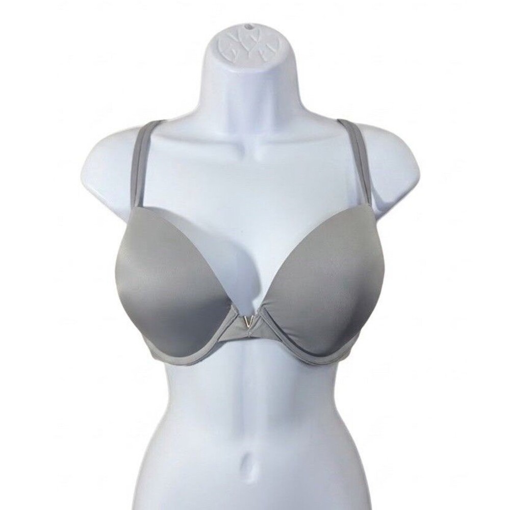 Victoria’s Secret Sexy Illusions Smooth Push Up Plunge Bra Grey Oasis 36DD